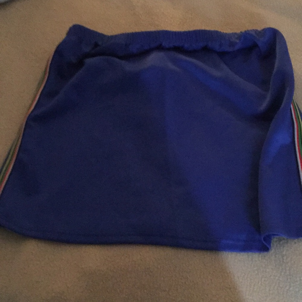 Blue mini skirt